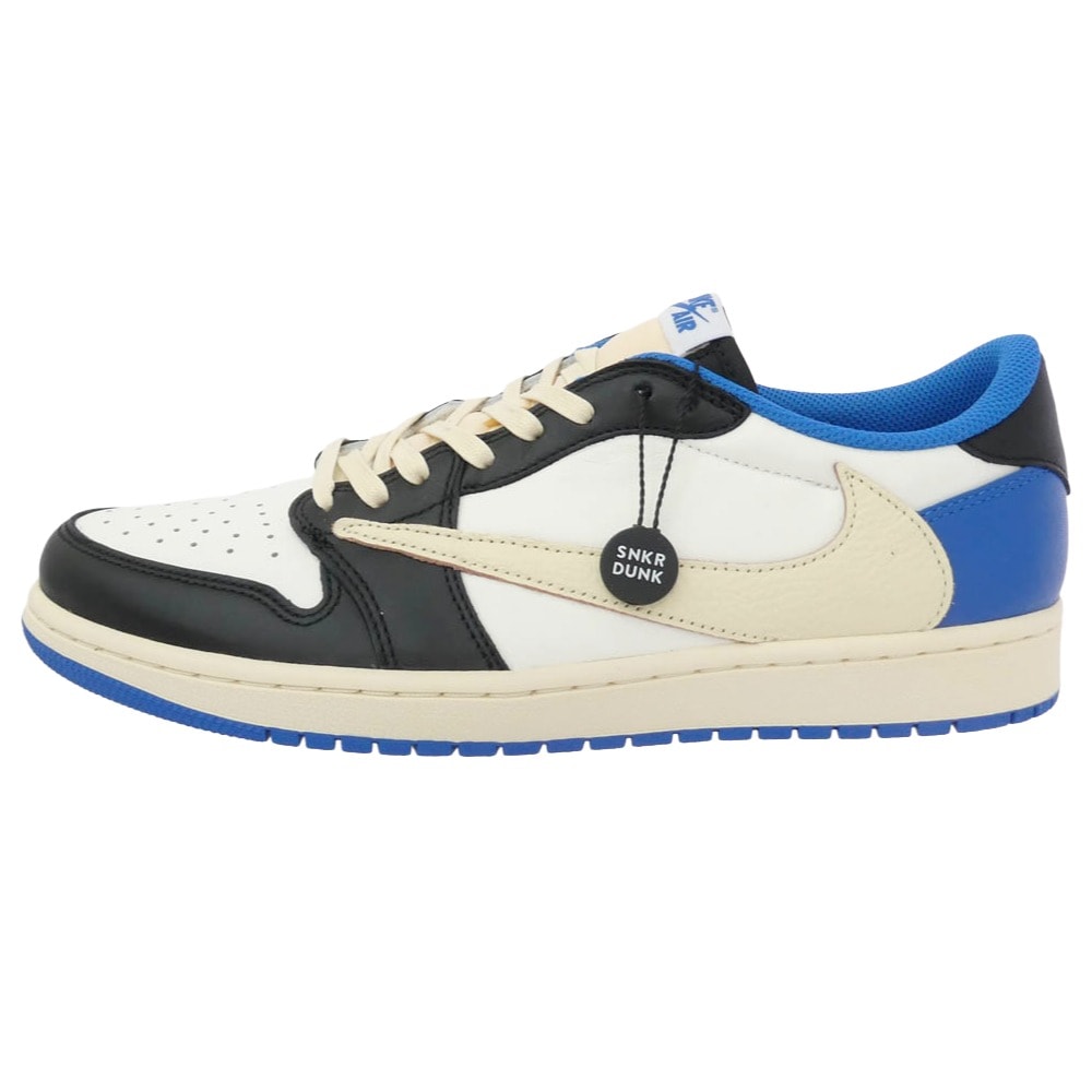 NIKE AIR JORDAN DM7866-140 × fragment design Travis Scott Air Jordan 1 Low OG SP Military Blue AJ1 FB鑑定済 【極上美品】【中古】