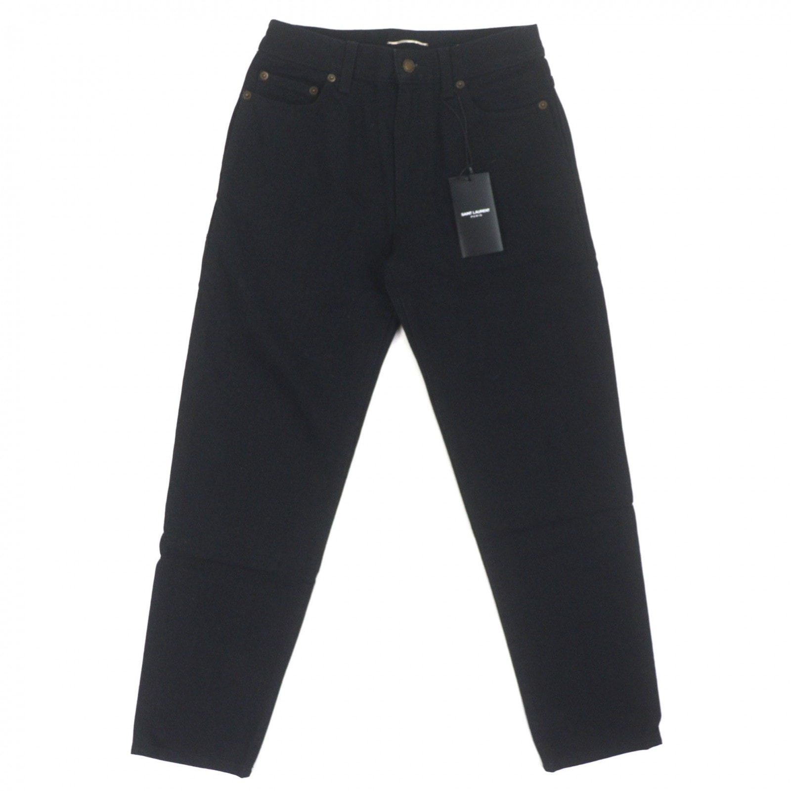 未使用品 サンローランパリ デニムパンツ ブラック メンズ 27 644678