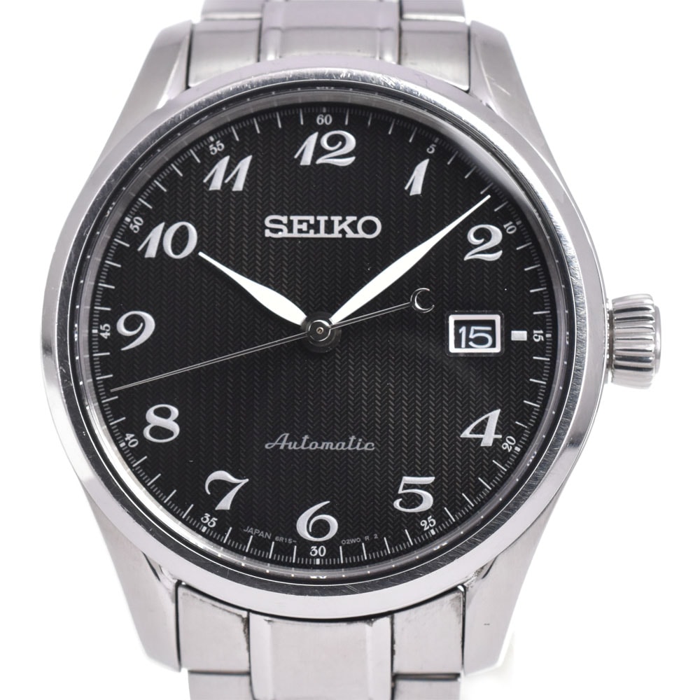 値下 セイコー SEIKO 6R15-03N0 プレサージュ 裏スケ 自動巻き メンズ A#146589
