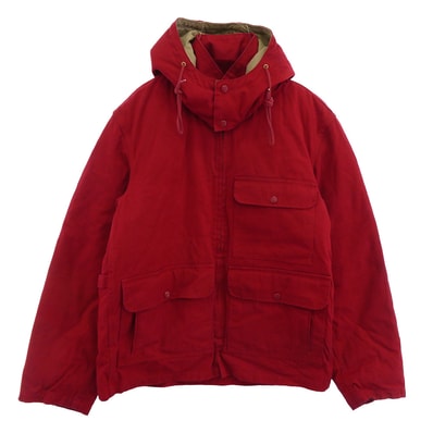 TENDERLOIN テンダーロイン ダウンジャケット T-DOWN JKT フード着脱可能 フーデッド ダウンジャケット レッド レッド系 M【中古】