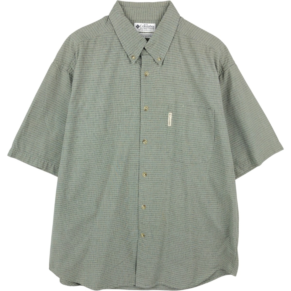 古着 00年代 コロンビア Columbia 半袖 ボタンダウン チェックシャツ メンズXL相当/eaa668694