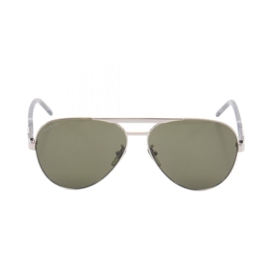 グッチ GUCCI サングラス 衣料品 メタル / プラスチック メンズ シルバー系 / グレー系 GG1163S002 【新品】
