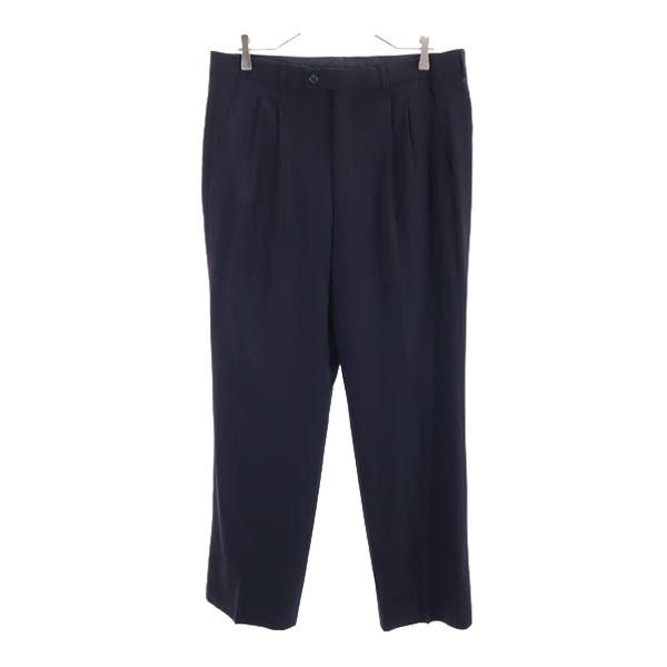 LANVIN ランバン ウール スラックスパンツ R50-46-88 ネイビー