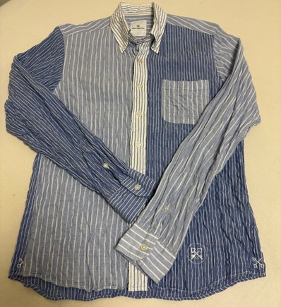 uniform experiment ストライプ柄クレイジーパターンシャツ 1 ユニフォームエクスペリメント 藤原ヒロシ