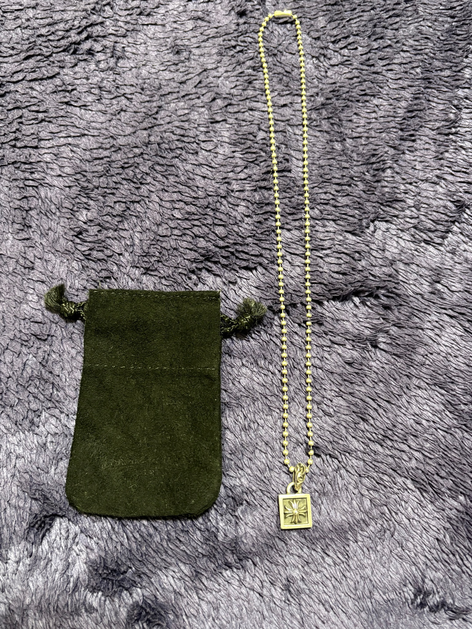 Chrome Hearts Framed CH Plus Charm "Silver"