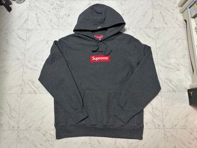 Supreme Box Logo Hooded Sweatshirt "Charcoal" (21FW)