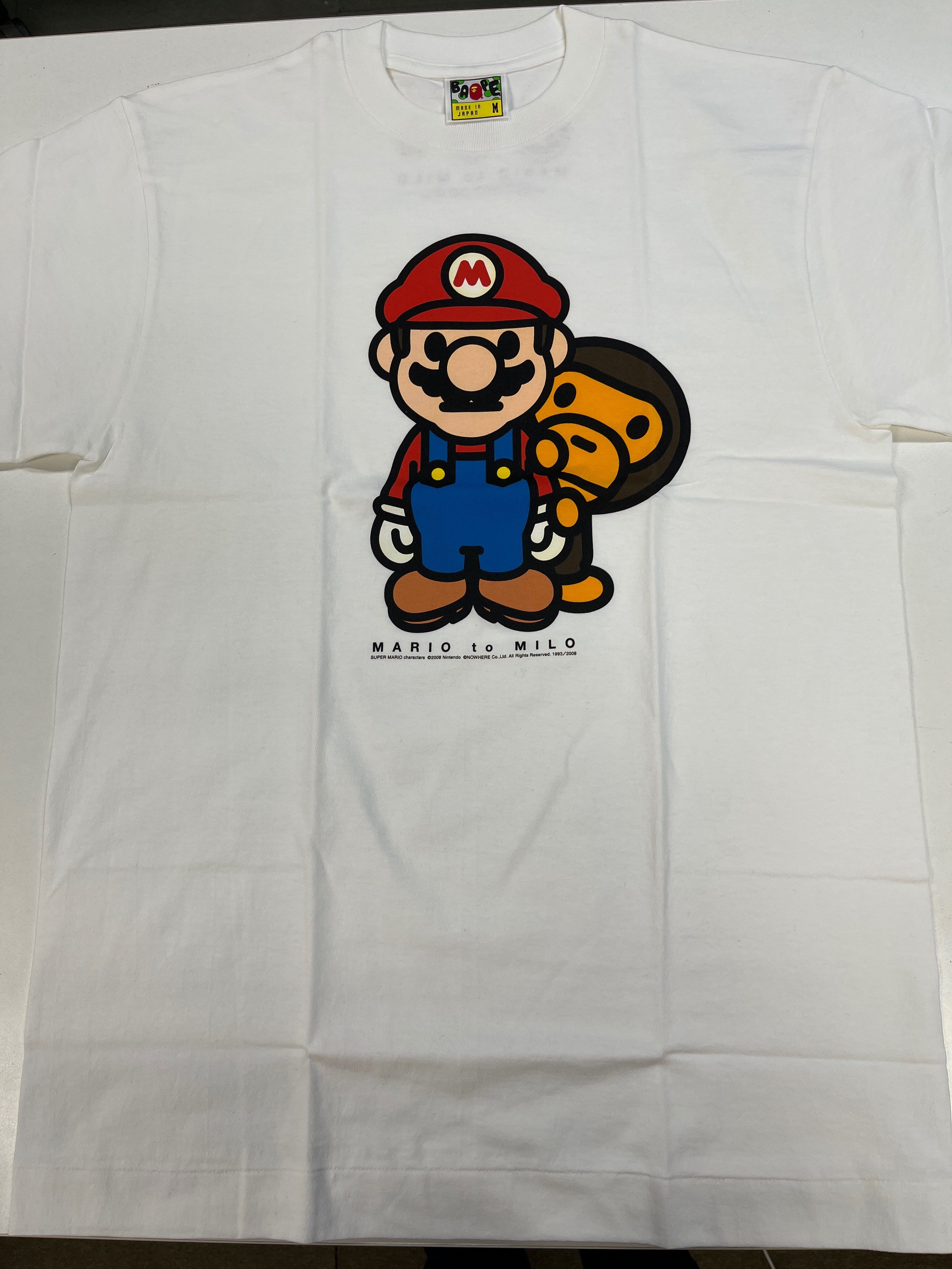 A BATIIHNG APE x MARIO T-SHIRT