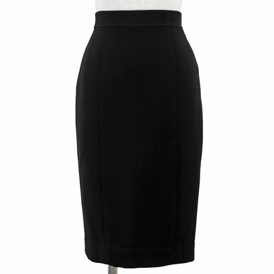 【SALE】CHANEL BOUTIQUE シャネル ブティック ヴィンテージ スカート ツイード サイズ不明 レディース バックジップ ミディ丈 ボトムス ブラック 黒