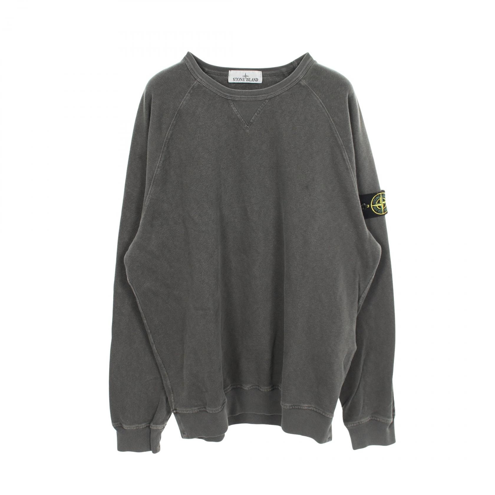 ストーンアイランド STONE ISLAND ラグランスリーブ クルーネック スウェット 衣料品 トップス コットン メンズ グリーン系 781566360 【中古】