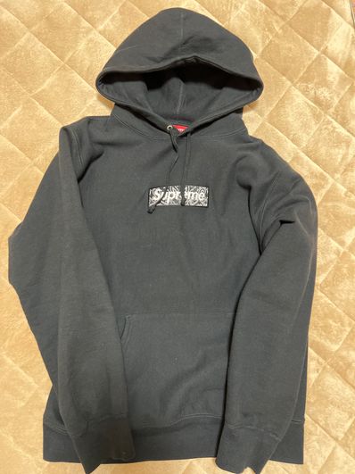 Supreme Bandana Box Logo Hooded Sweatshirt "Black"