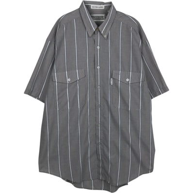 古着 ~90年代 リーバイス Levi's SILVER LABEL 半袖 ボタンダウン ストライプシャツ メンズL相当 ヴィンテージ/eaa641434