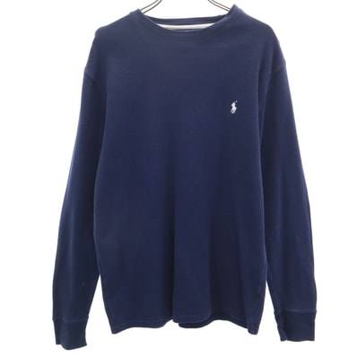 POLO RALPH LAUREN ポロラルフローレン 長袖 ワッフル Tシャツ S ネイビー ロンT