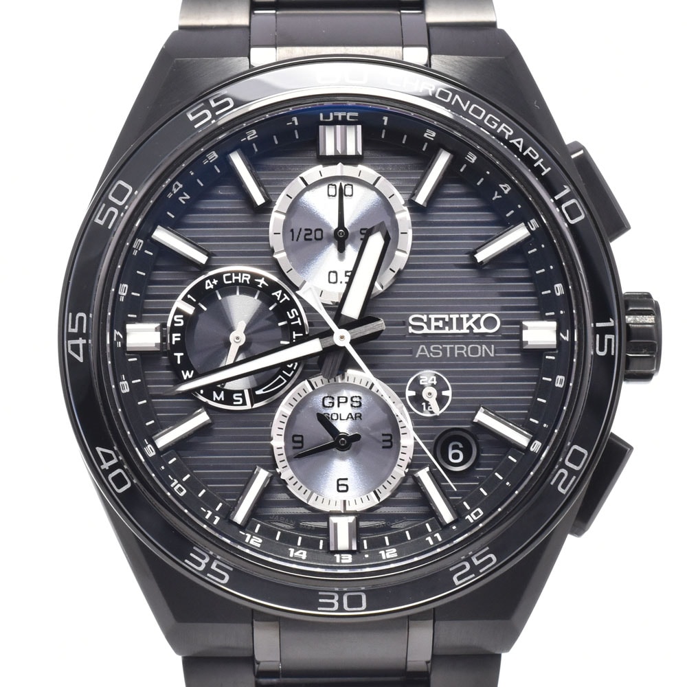 セイコー SEIKO SBXC179/5X83-0AP0 アストロン ブラック ソーラー GPS衛星電波 メンズ 美品 内箱付き 腕時計 P#149079