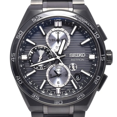 セイコー SEIKO SBXC179/5X83-0AP0 アストロン ブラック ソーラー GPS衛星電波 メンズ 美品 内箱付き 腕時計 P#149079