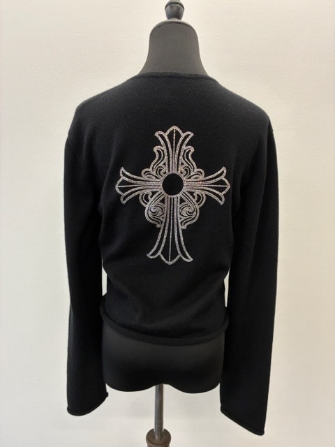 【Chrome Hearts】セーター ラインストーン ファンシークロス