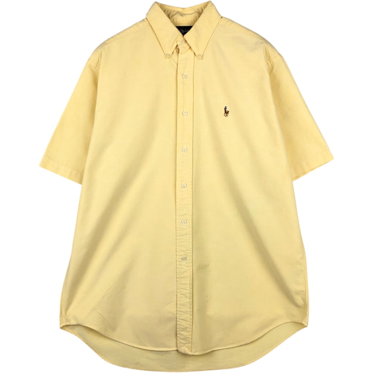 古着 ラルフローレン Ralph Lauren BLAKE 半袖 ボタンダウンシャツ メンズM相当/eaa655836
