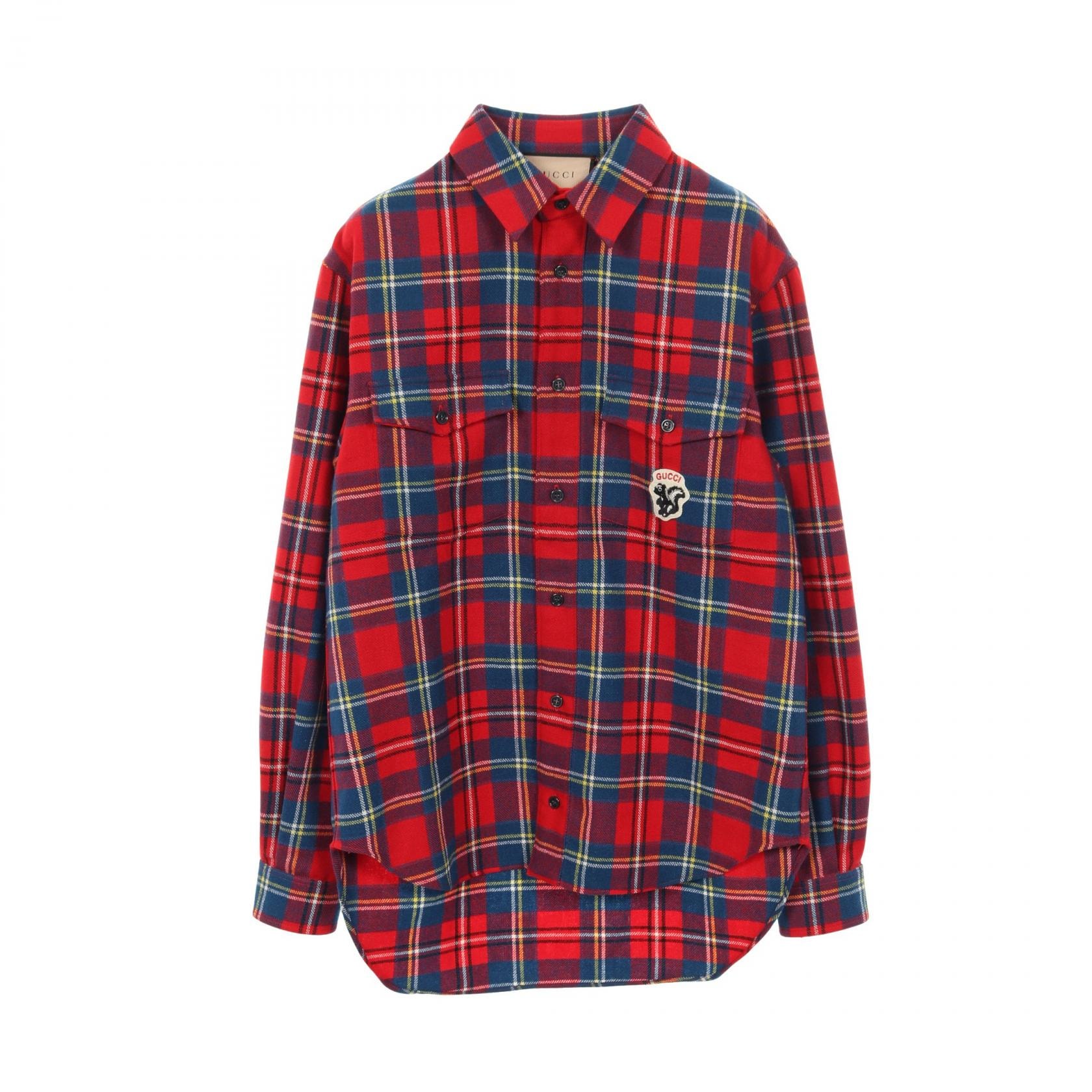 グッチ GUCCI スカンクパッチ 衣料品 トップス ウール メンズ レッド系 / マルチカラー 【中古】