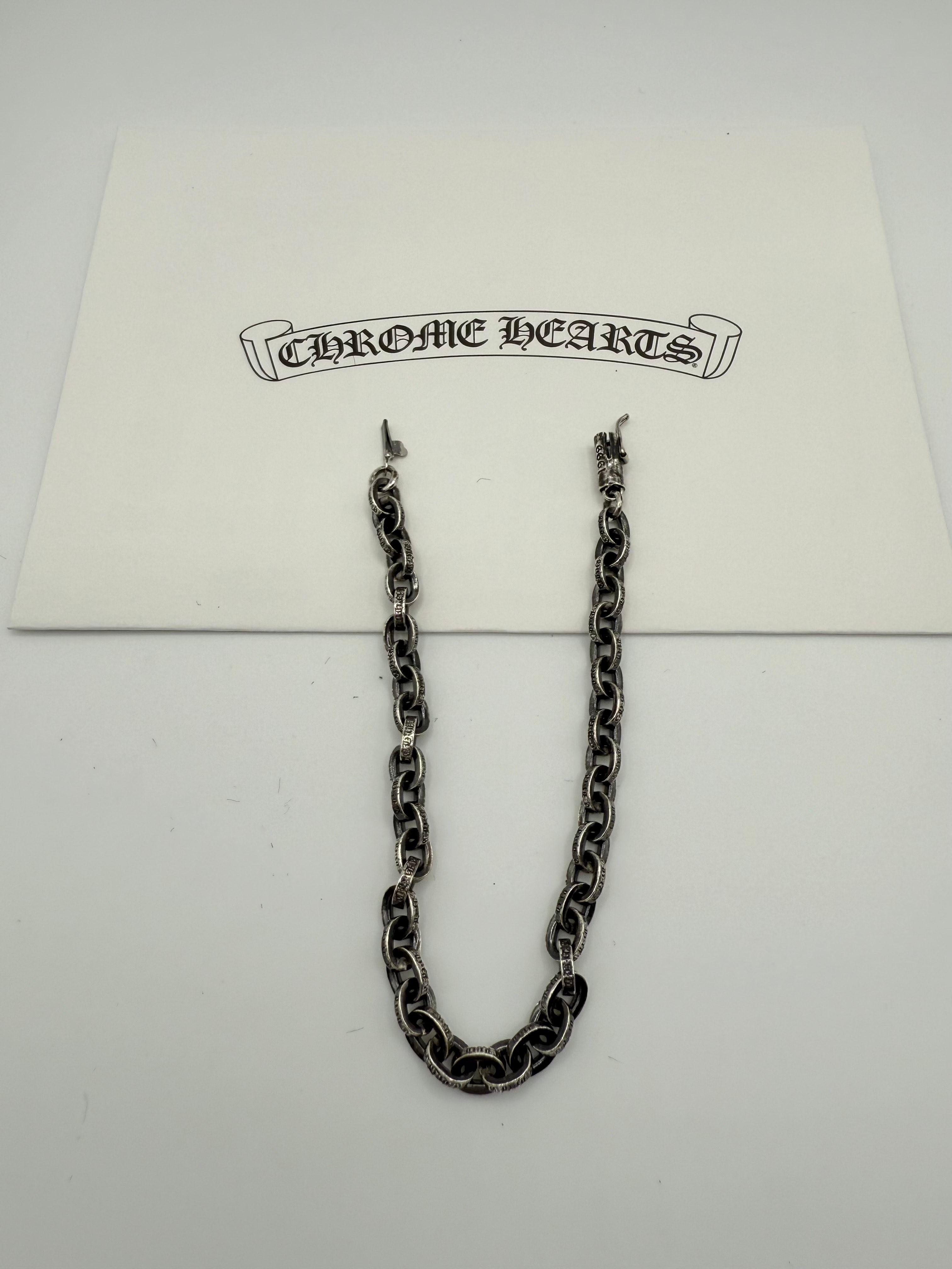 Chrome Hearts Paper Chain Bracelet "Silver"