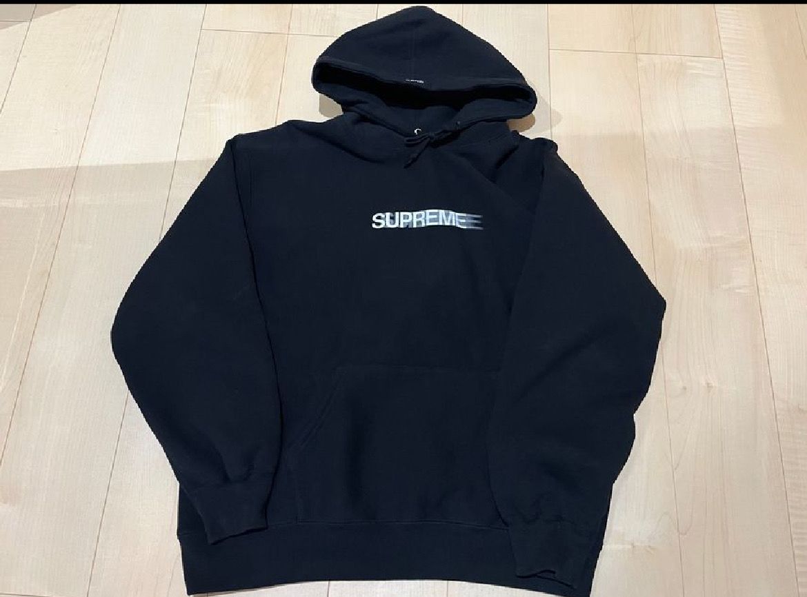 Supreme Motion Logo Hooded Sweatshirt "Black" (23SS)