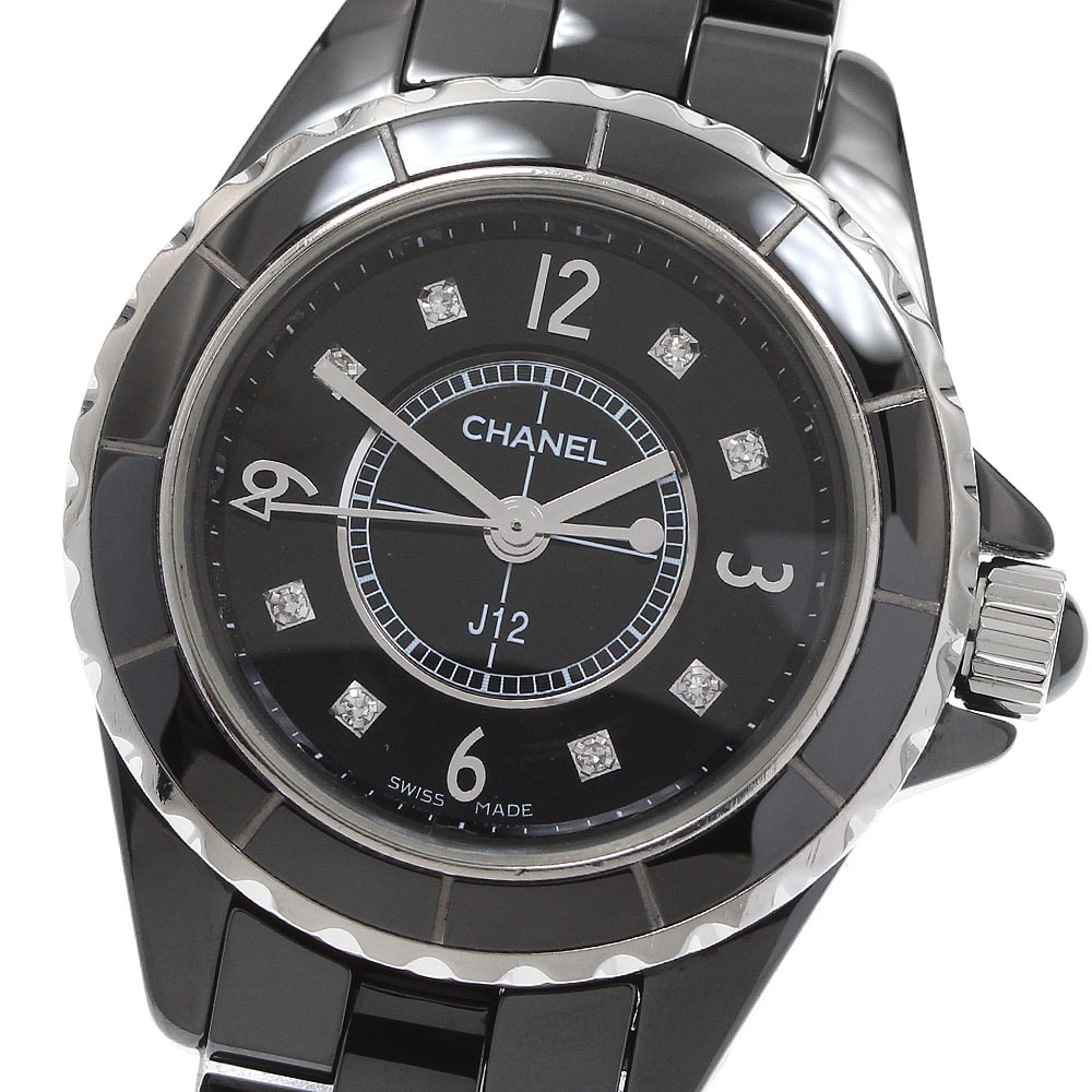 ☆良品  シャネル J12 8Pダイヤモンド H2569 レディース 【中古】