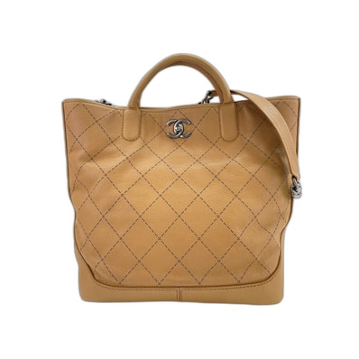 シャネル CHANEL キャビアスキン 2WAY トートバッグ【中古】