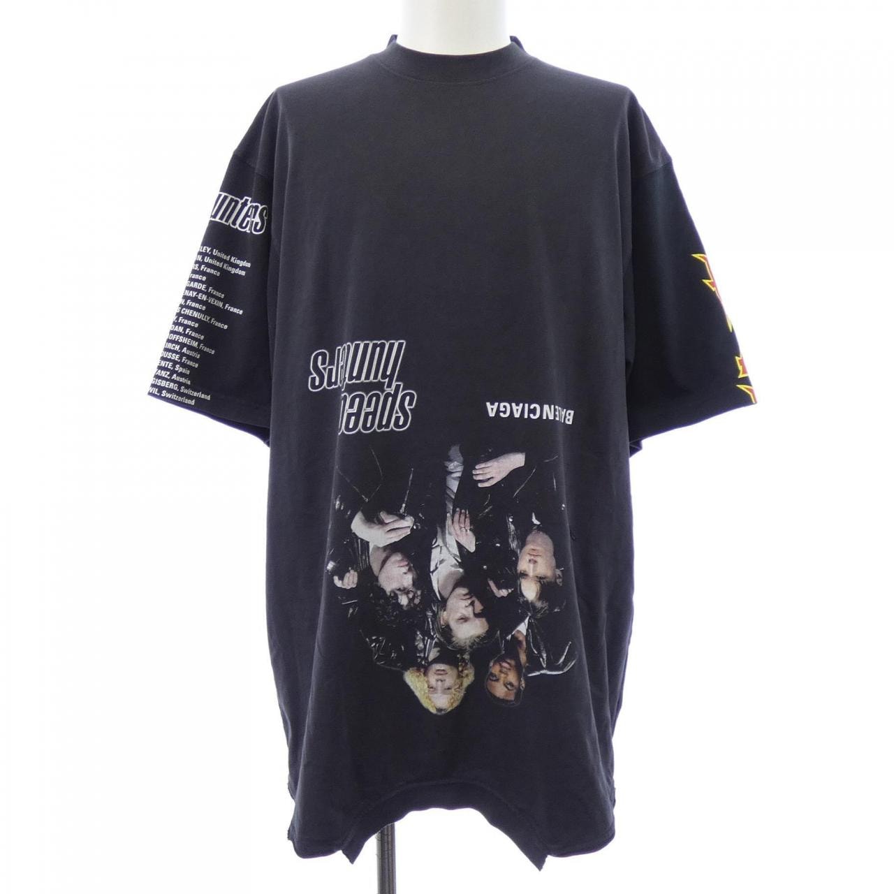 BALENCIAGA Women's Upside Down T-shirt Oversized "Black"