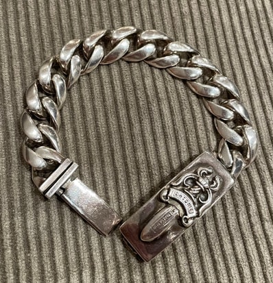 Chrome Hearts ID Dagger Classic Link Bracelet "Silver"