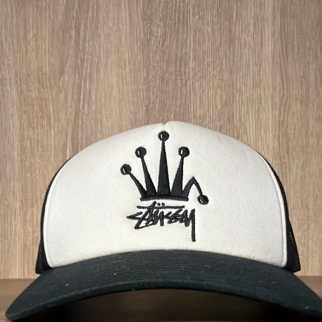 Stussy Crown Stock Trucker Cap "Black"