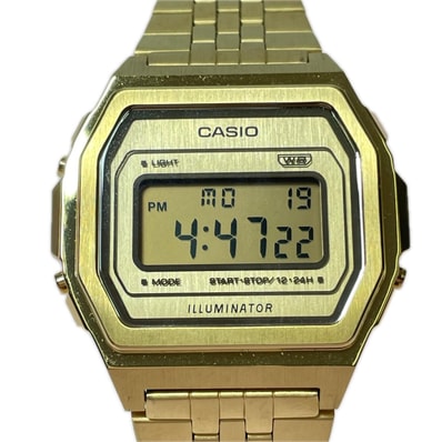 CASIO カシオ クラシック A1000G-9JF フルメタル ゴールドワントーン クォーツ 腕時計 箱付 A1000G-9JF