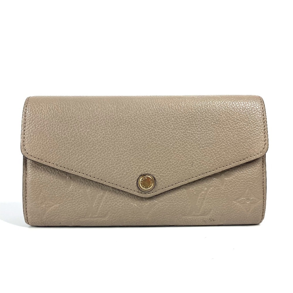 ルイヴィトン LOUIS VUITTON ポルトフォイユサラ M82256 モノグラムアンプラント ロングウォレット 長財布 モノグラムアンプラントレザー トゥルトレール ベージュ