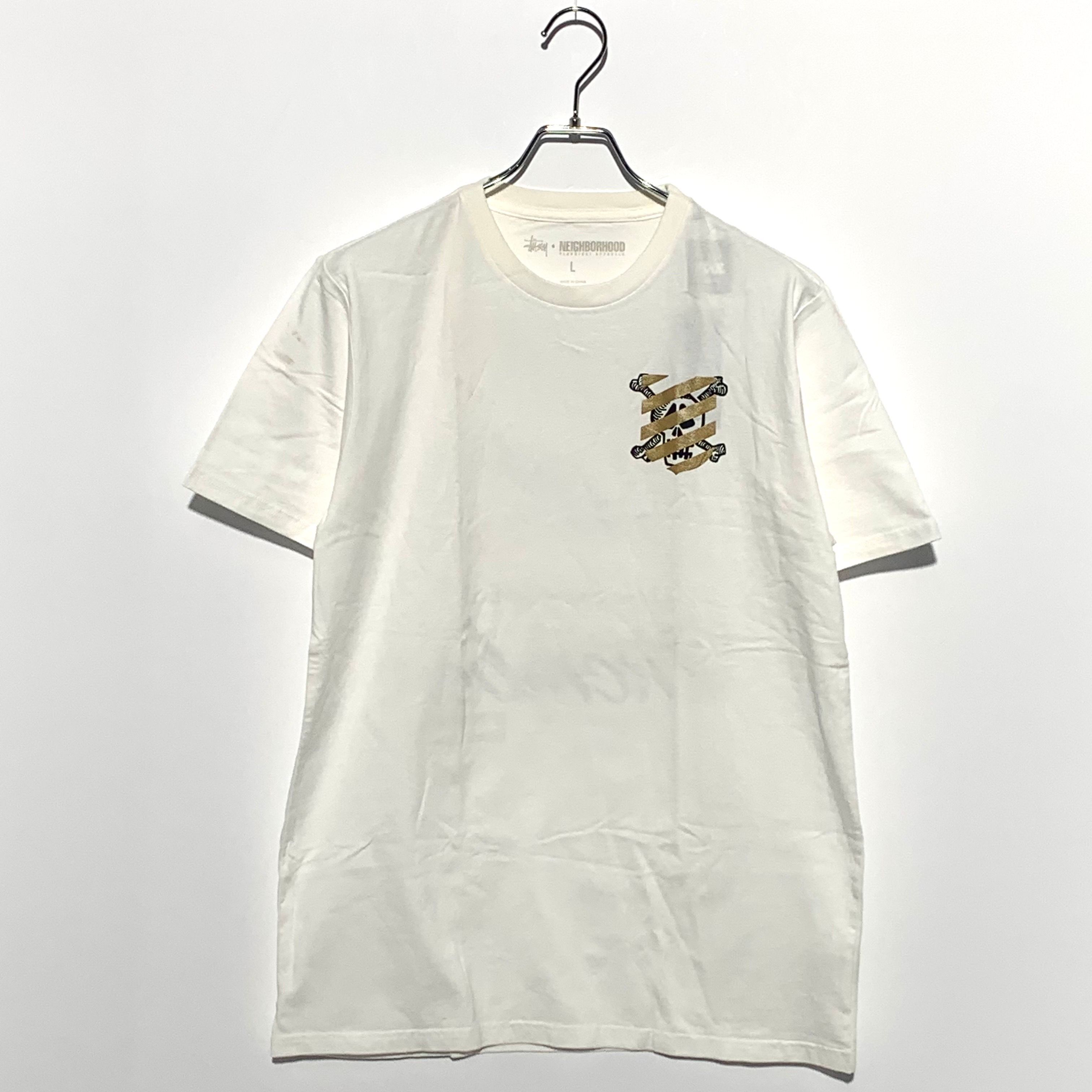 STUSSY×NEIGHBORHOOD SKULL PRINT TEE White