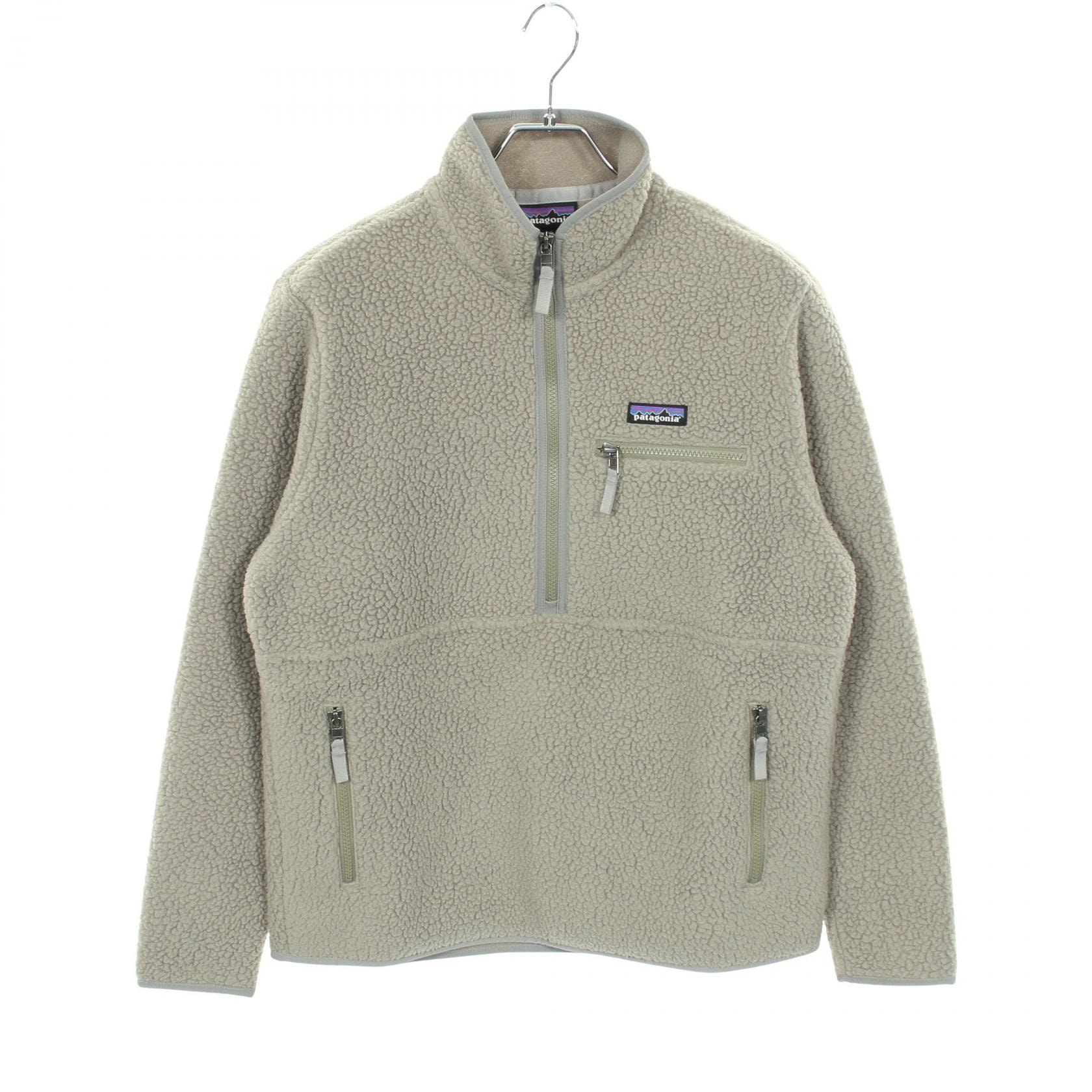 パタゴニア patagonia WOMENS RETRO PILE MARSUPIAL フリースジャケット プルオーバー 衣料品 トップス ポリエステル レディース カーキ系 【中古】
