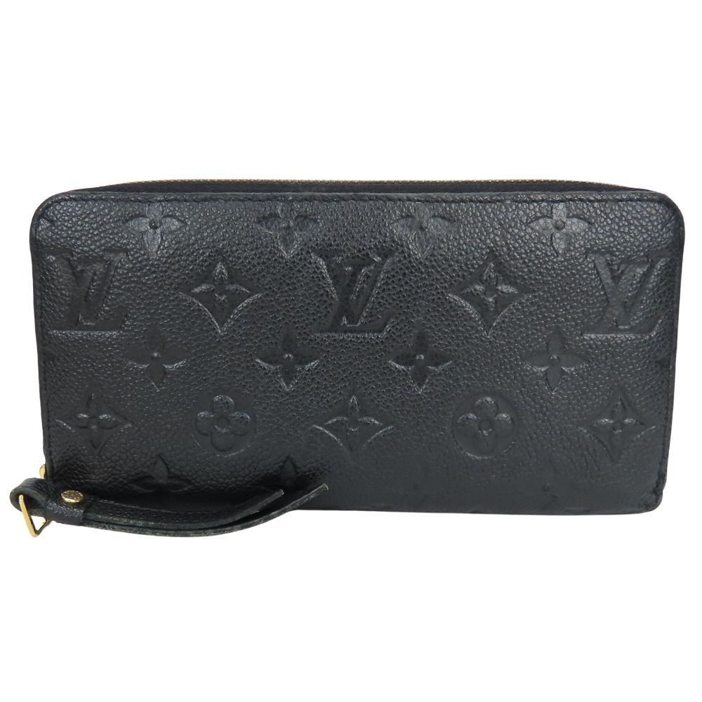 【中古】 ルイ・ヴィトン 長財布(ラウンドファスナー) ジッピーウォレット M61864 モノグラムアンプラント ノワール 普段使い シンプル 人気 レディース 女性 LOUIS VUITTON