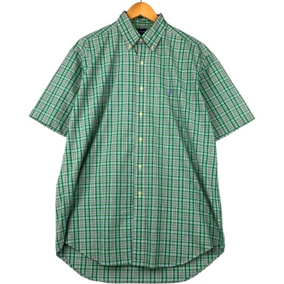 古着 ラルフローレン Ralph Lauren RALPH LAUREN GOLF TILDEN 半袖 ボタンダウン チェックシャツ メンズM相当/eaa584876