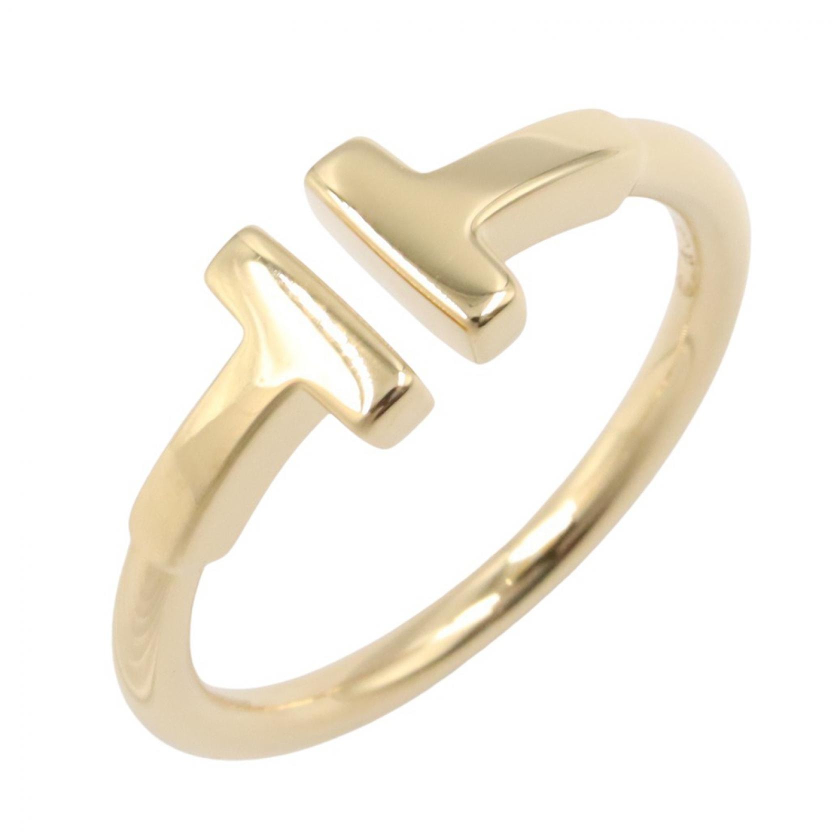 ティファニー TIFFANY&CO Tワイヤー リング リング・指輪 ジュエリー K18(イエローゴールド) レディース ゴールド系 【中古】