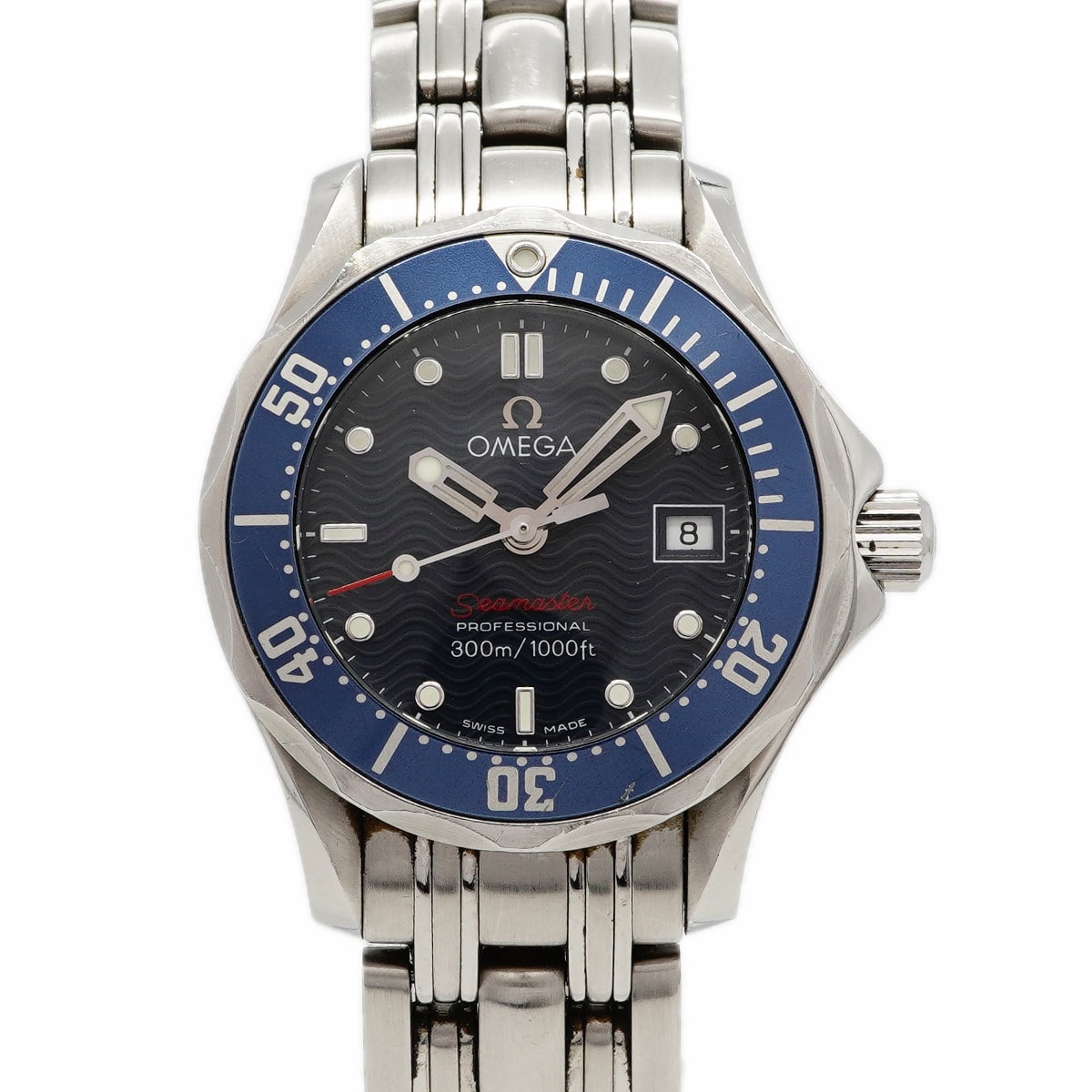 ★最終価格【6wfb0146】オメガ シーマスター 2224.80 青文字盤【中古】腕時計 レディース