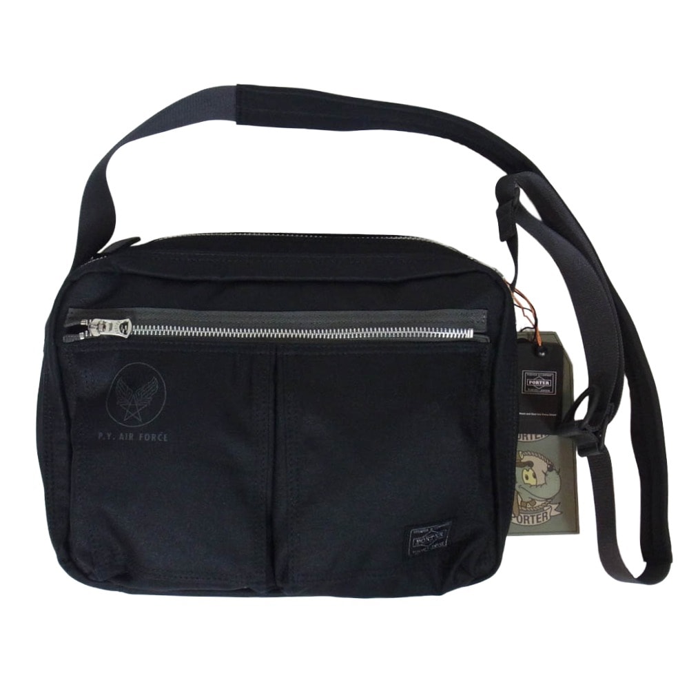 PORTER ポーター 863-17041 FLYING ACE SHOULDER BAG フライング エース ショルダー バッグ ブラック系【極上美品】【中古】