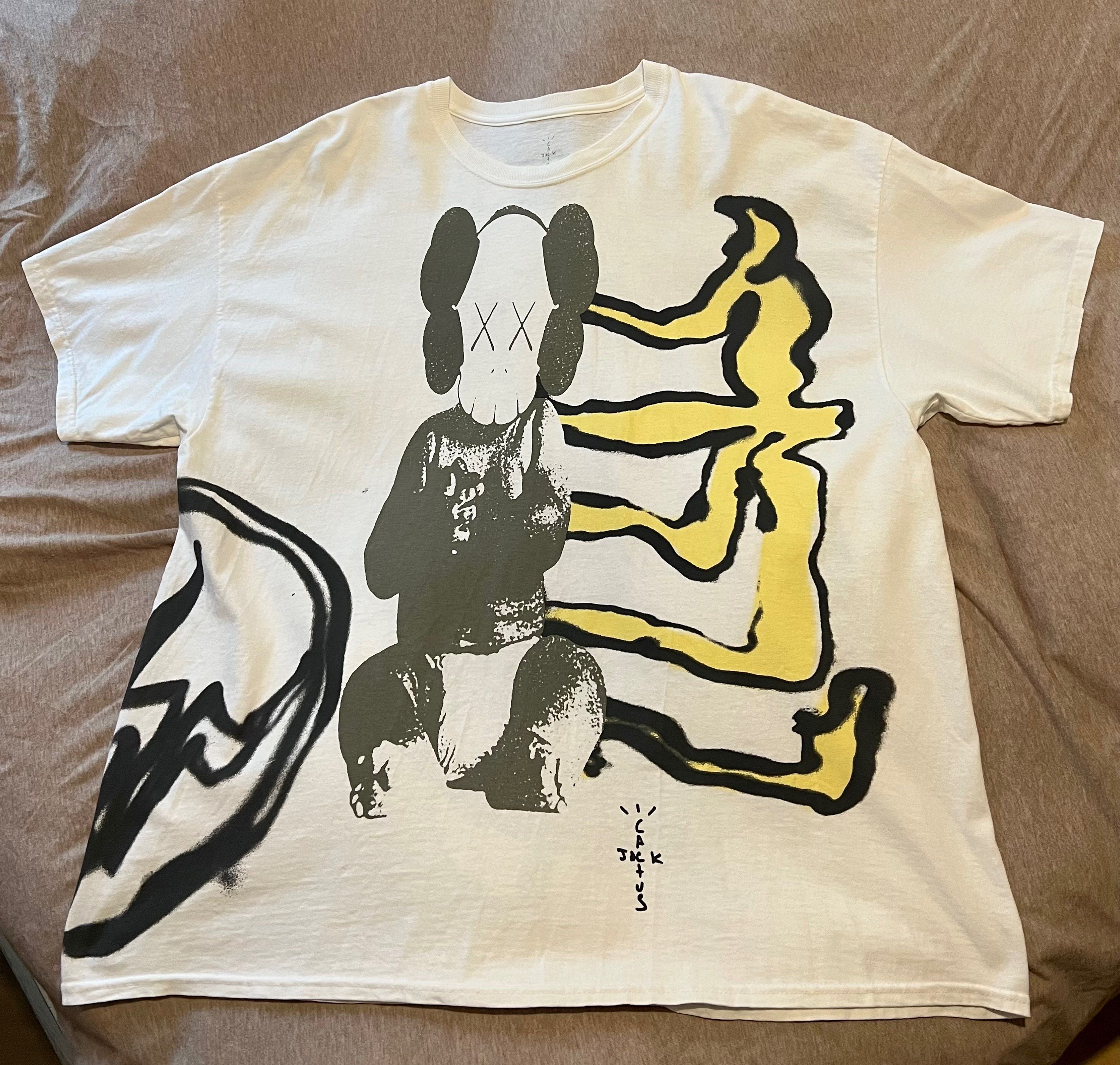 Travis Scott Cactus Jack x KAWS For Fragment Tee "White"