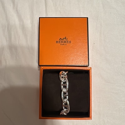 Hermes Chaine D'ancre TGM Bracelet "Silver"
