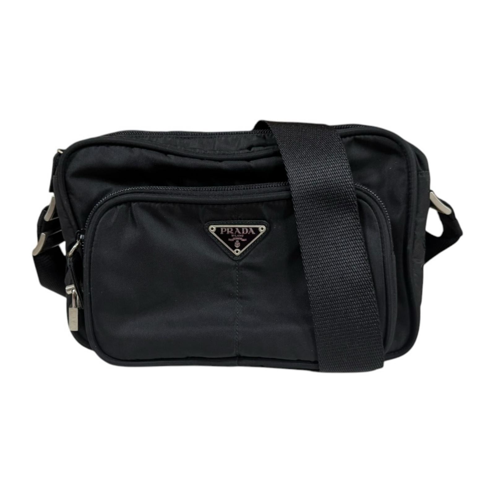 プラダ ショルダーバッグ ナイロン B7558 ブラック レディース PRADA 中古