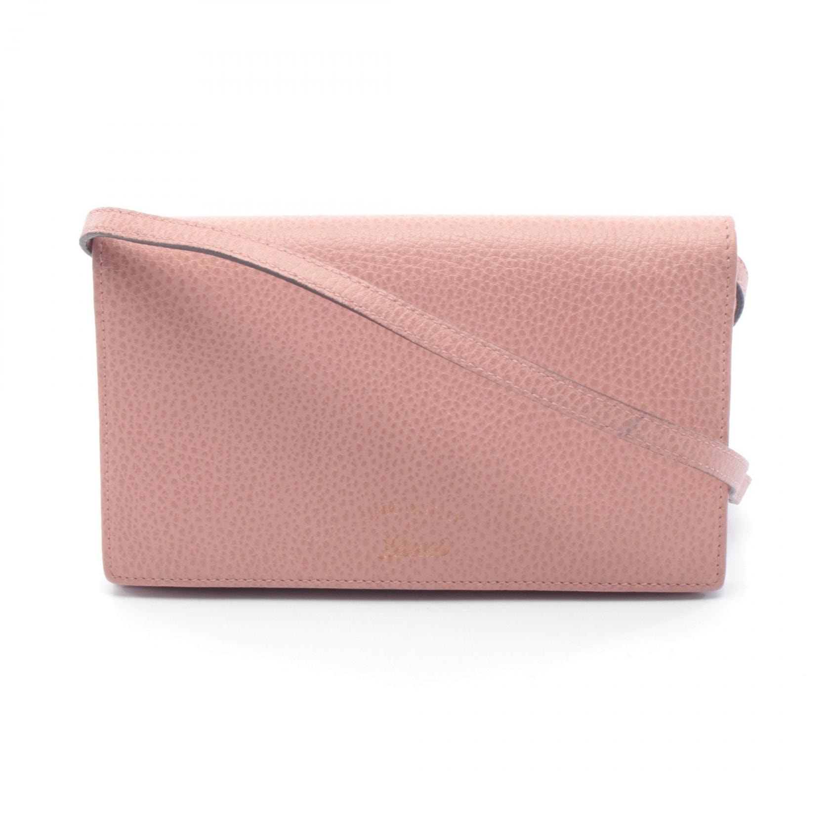 グッチ GUCCI スウィング ショルダーバッグ バッグ レザー レディース ピンク系 368231 【中古】