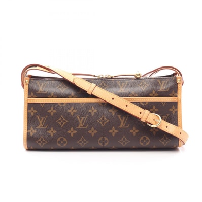 ルイ・ヴィトン LOUIS VUITTON ポパンクール ロン ショルダーバッグ バッグ PVCコーティングキャンバス レザー モノグラム レディース ブラウン系 M40008 【中古】