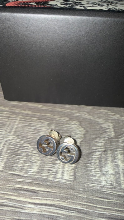GUCCI Interlocking G Earrings In Silver