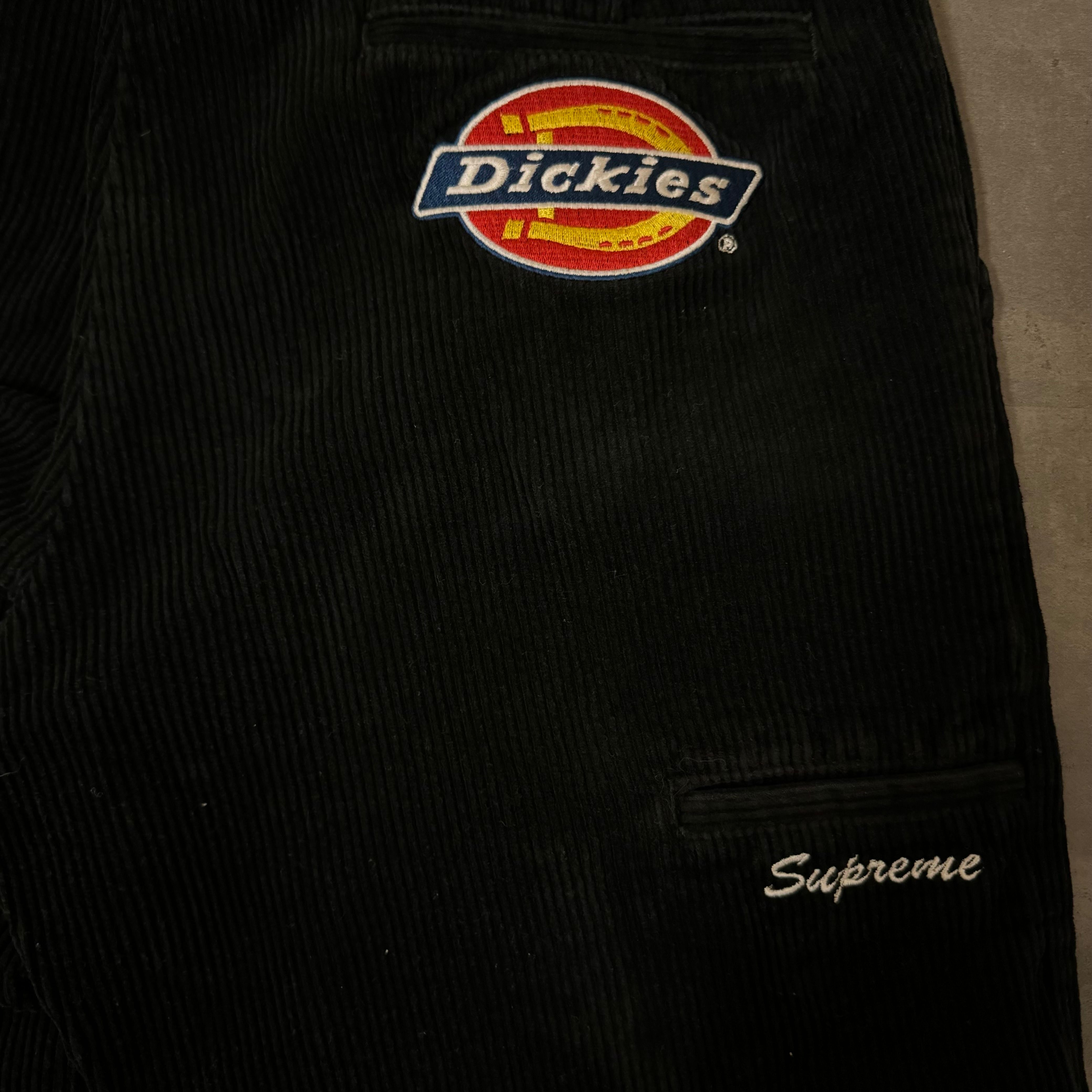 Supreme x Dickies Double Knee Corduroy Work Pant "Black"