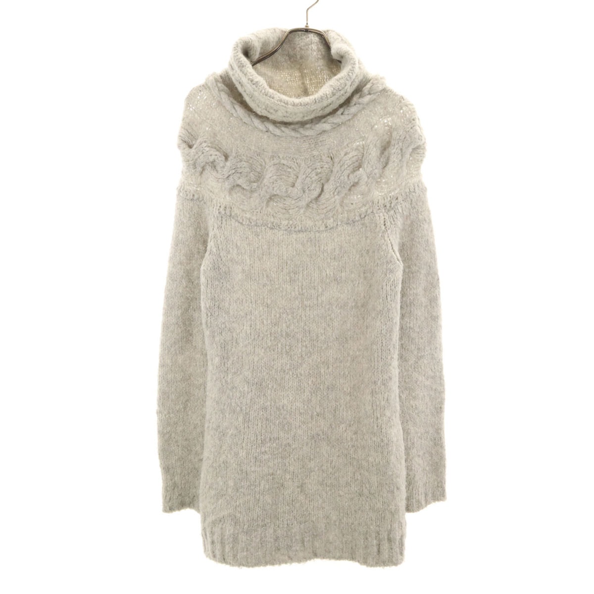 DIESEL ディーゼル 長袖 ニット ワンピース XS グレー系