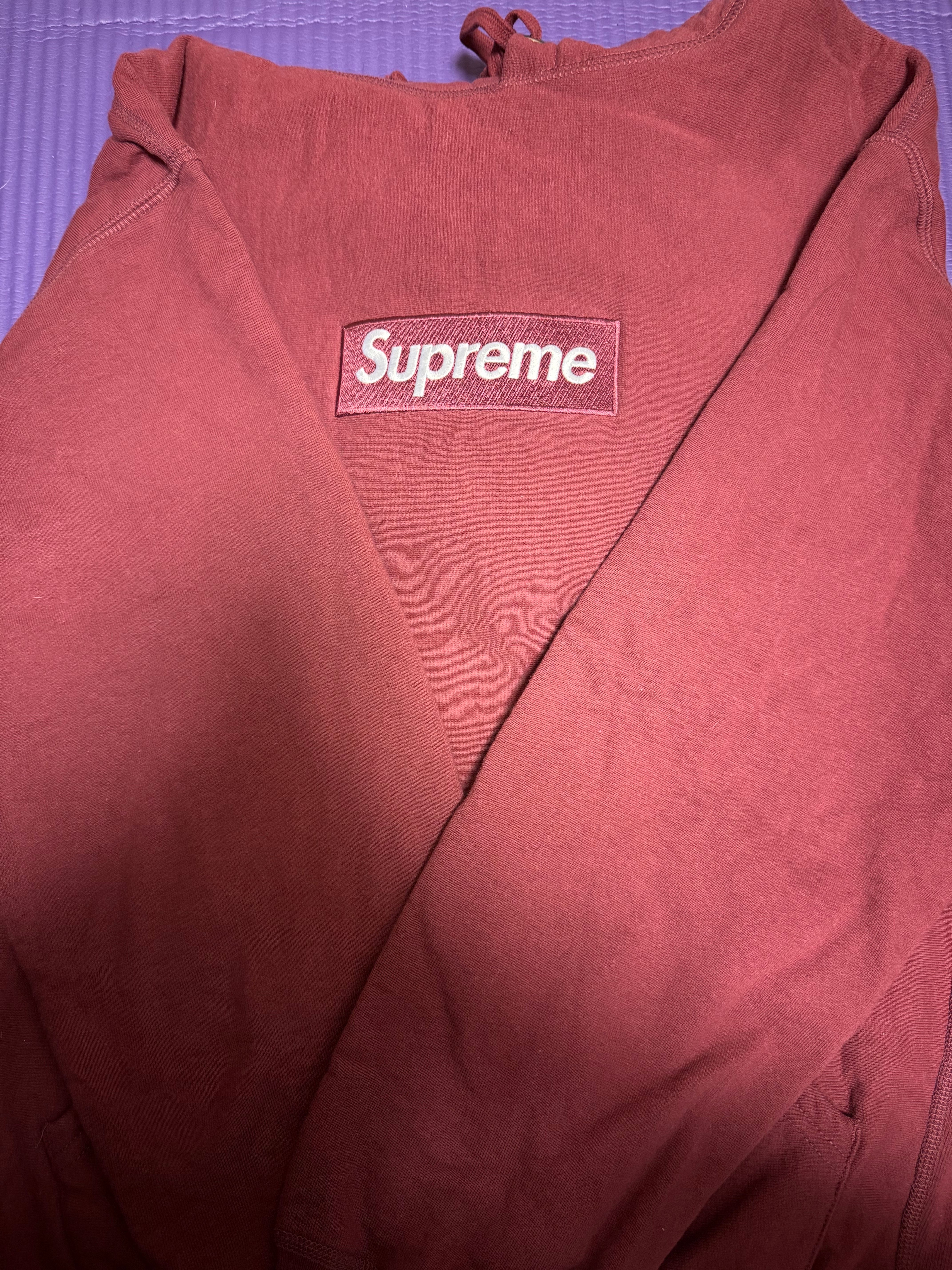 Supreme Box Logo Hooded Sweatshirt "Plum" (21FW)