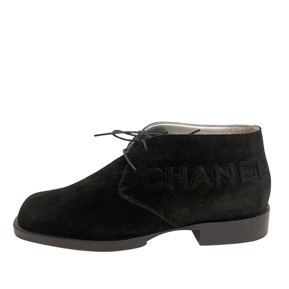 シャネル CHANEL ブーツ チャッカブーツ ブラック