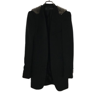 ZARA BASIC ザラベーシック スタッズ付 ジャケット XS ブラック