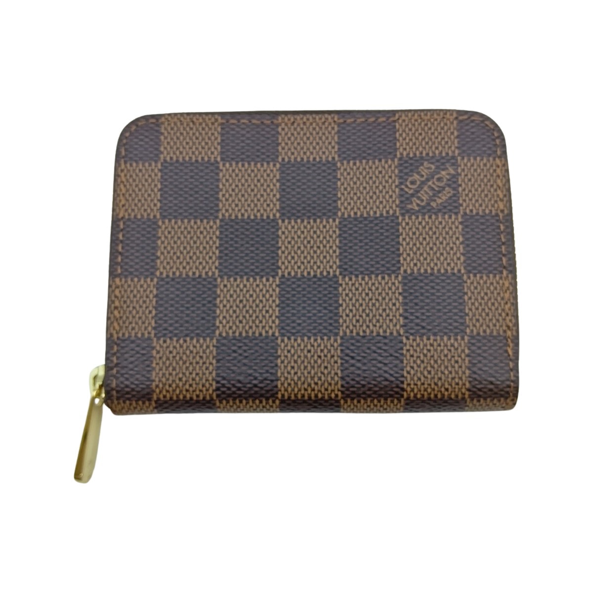LOUIS VUITTON ルイヴィトン ダミエ ジッピーコインパース 財布 コインケース N63070 ブラウン