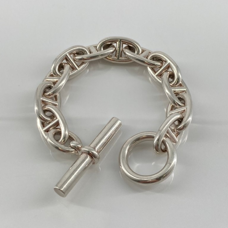 Hermes Chaine D'ancre TGM Bracelet "Silver"
